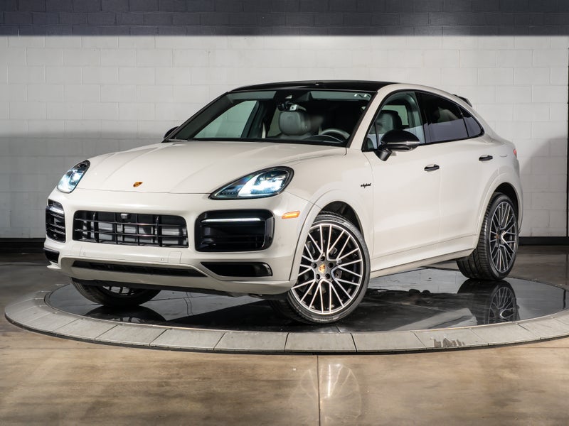 2023 Porsche Cayenne E-Hybrid Coupe Platinum Edition, exterior photo from the dealer listing