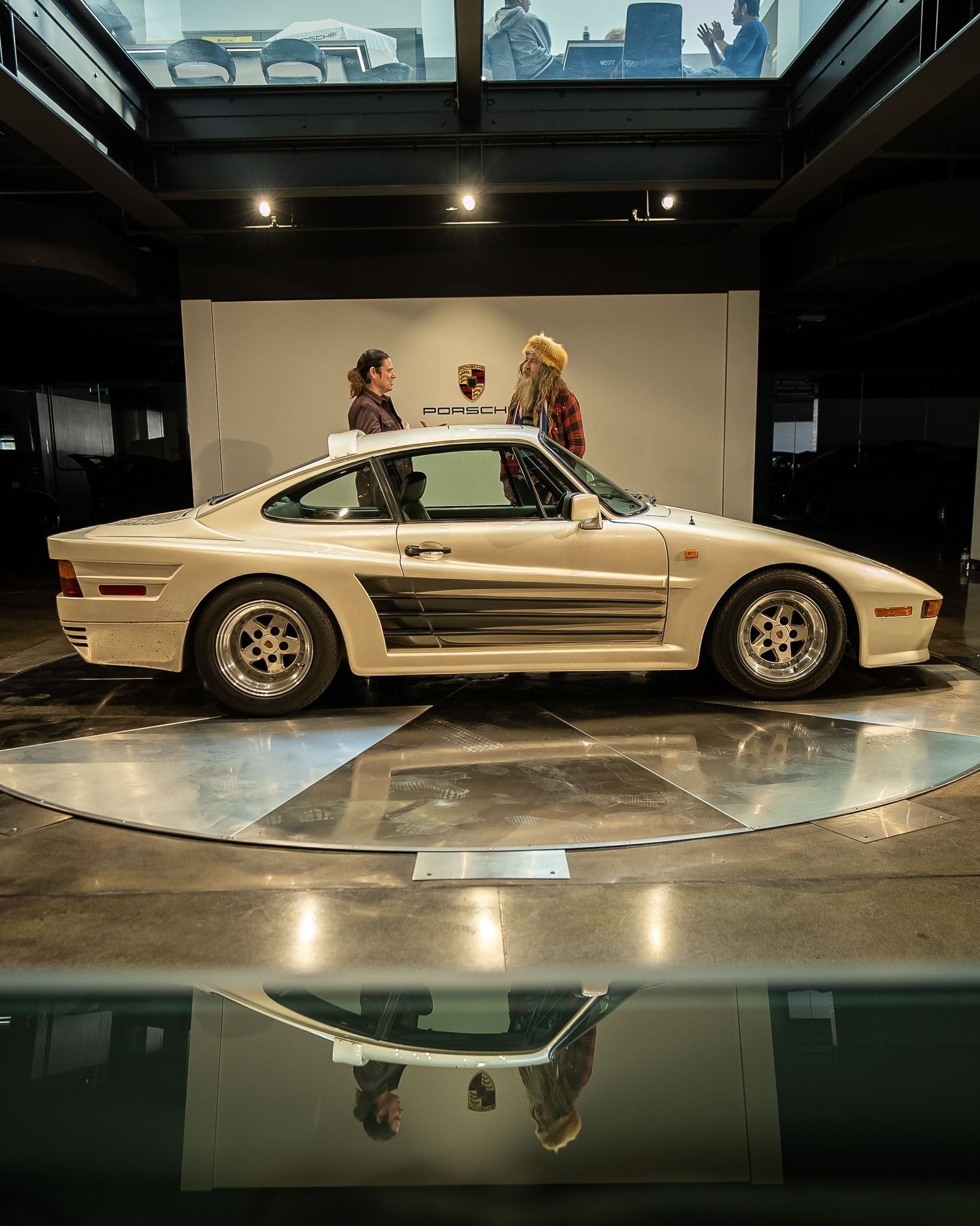 Beau Boeckmann and Magnus Walker inside the Wunderground